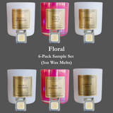 Floral 6-Pack Sample Wax Melt Set
