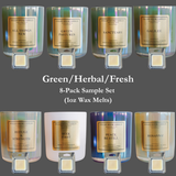Green/Herbal/Fresh 8-Pack Sample Wax Melt Set