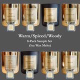 Warm/Spiced/Woody 8-Pack Sample Wax Melt Set